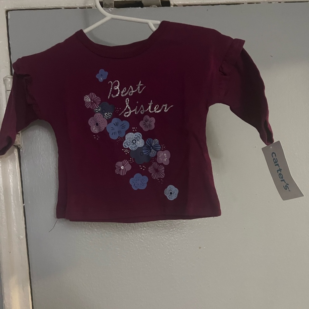 Baby Best Sister Jersey Tee - Picture 2 of 3